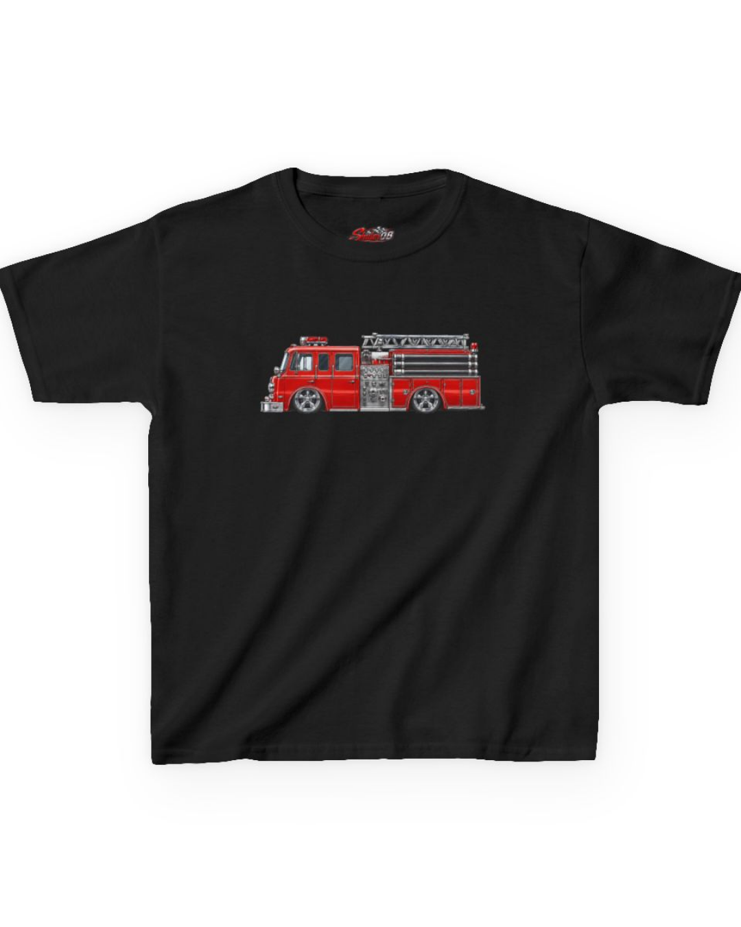 Black Firetruck Kids’ T-Shirt